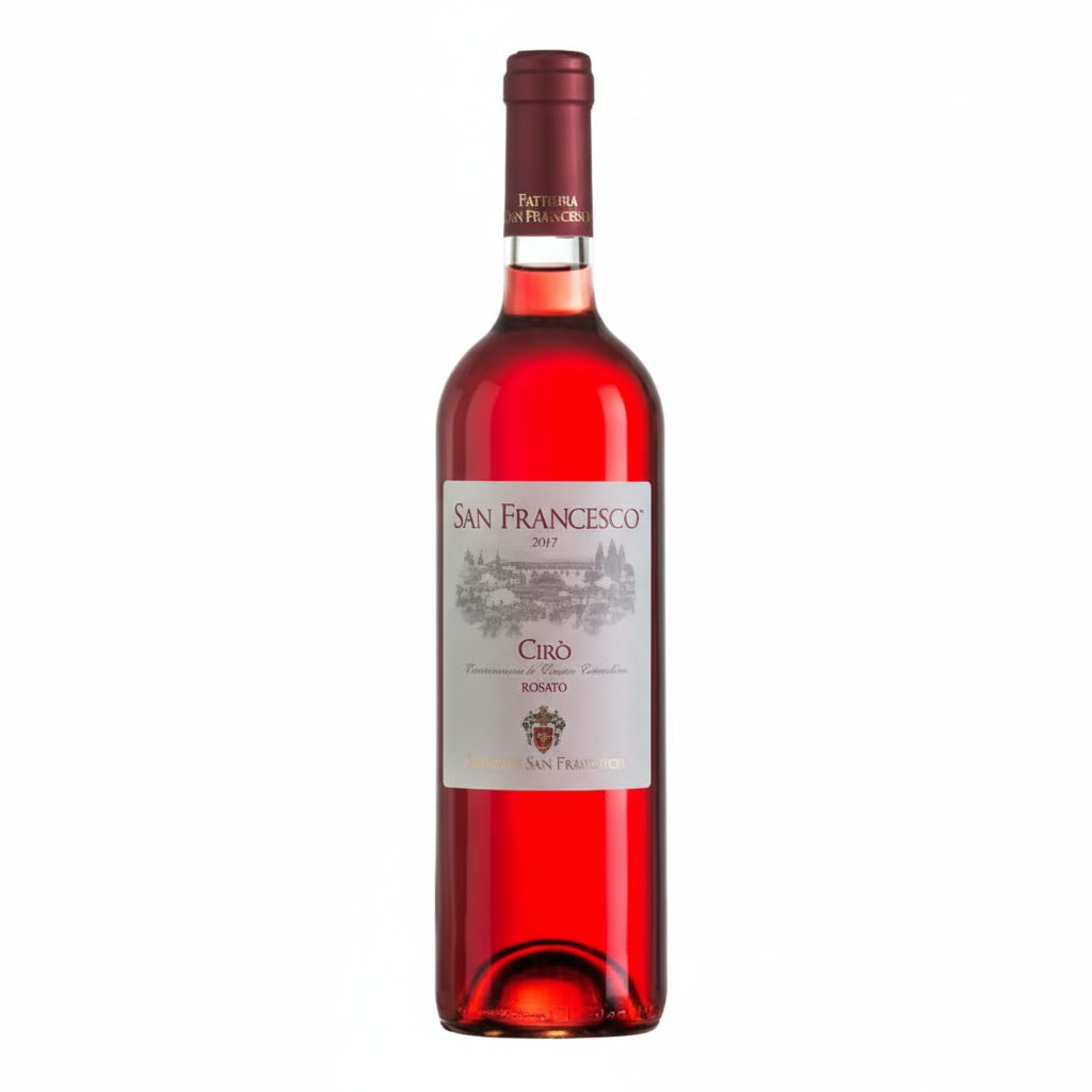 Cirò Rosé San Francesco - eine Flasche italienischer Rosewein