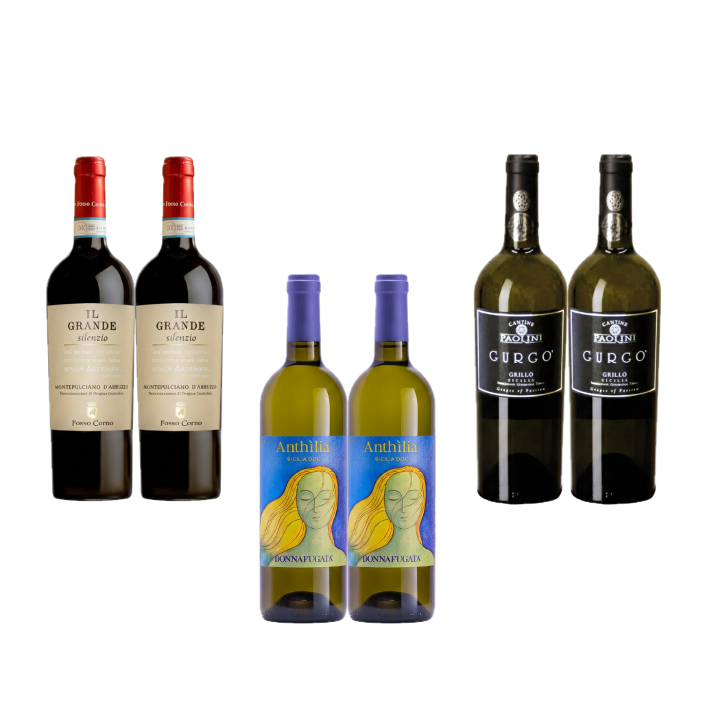 6er Weinpaket Der Geheimtipp mit Montepulciano, Grillo und Anthilia – ausgewählte Weine aus Sizilien und Abruzzen