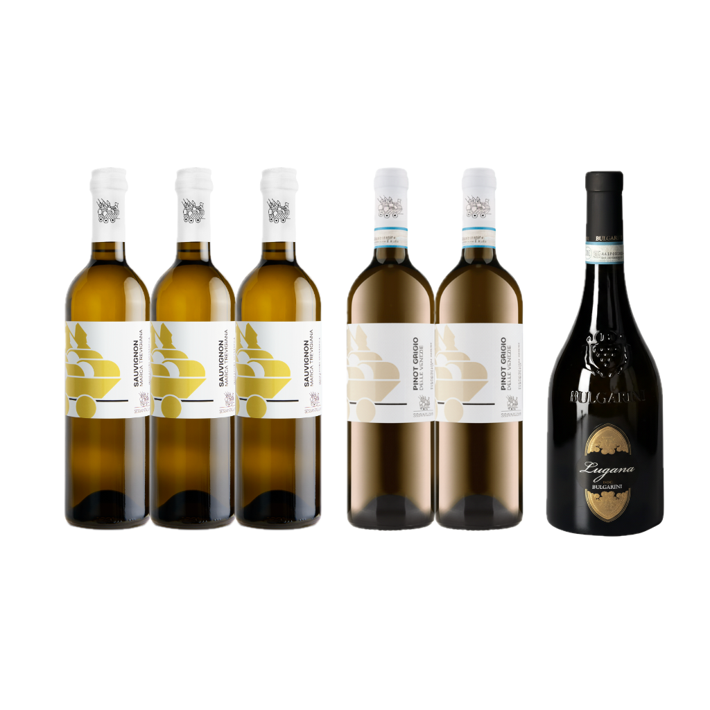 Weinpaket Gardasee & Venezia Weiß (6er), Sessantacampi Sauvignon, Sessantacampi Pinot Grigio, Bulgarini Lugana DOC
