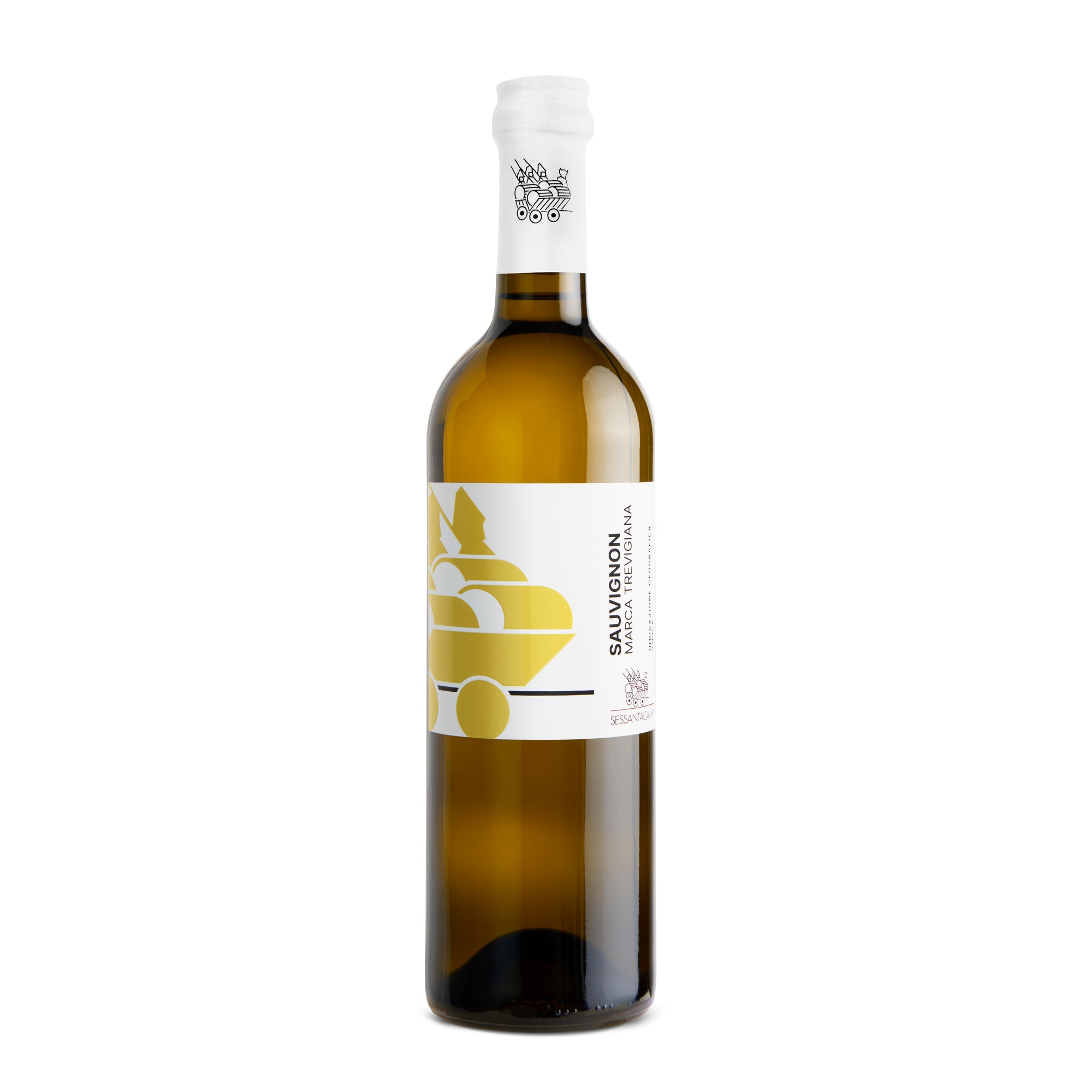 Sessantacampi Sauvignon Delle Venezie DOC 2024 - eine Flasche italienischer Weißwein