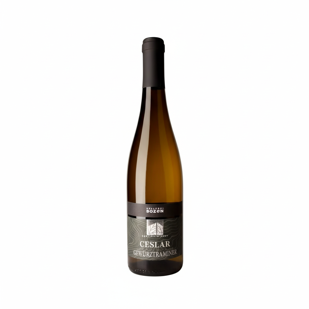Kellerei Bozen Gewürztraminer - eine Flasche italienischer Weißwein