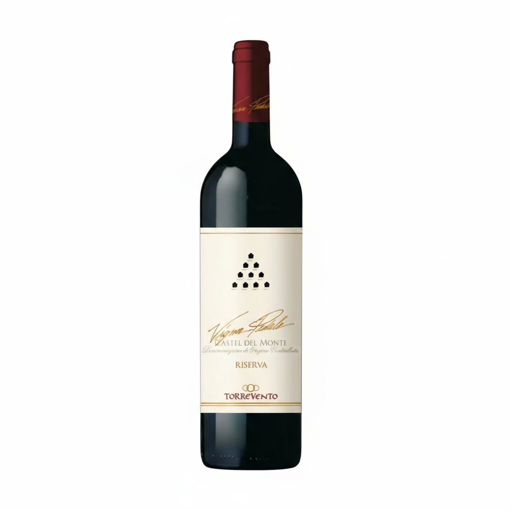 Torrevento Castel del Monte Vigna Pedale Riserva - eine Flasche italienischer Rotwein