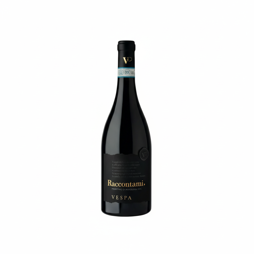Vespa Primitivo di Manduria Raccontami - eine Flasche italienischer Rotwein