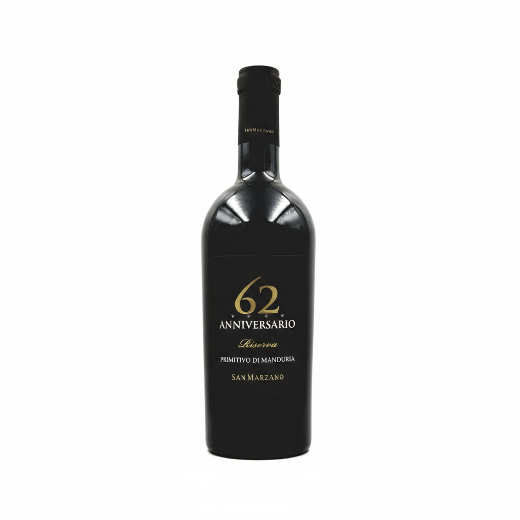 San Marzano Primitivo di Manduria Riserva 62 Anniversario - eine Flasche italienischer Rotwein