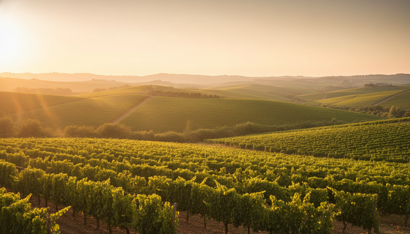 Banner Solari italienische Weinberge